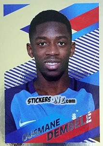 Sticker Ousmane Dembélé Portrait - Team France 2018. Fiers d'être Bleus n. 49 - Panini