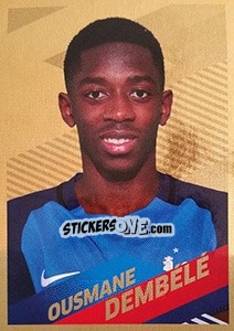 Sticker Ousmane Dembélé Portrait - Team France 2018. Fiers d'être Bleus n. 49bis - Panini