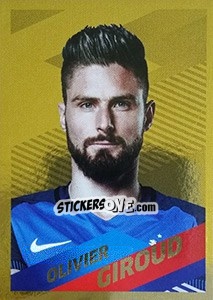 Sticker Olivier Giroud Portrait - Team France 2018. Fiers d'être Bleus - Panini