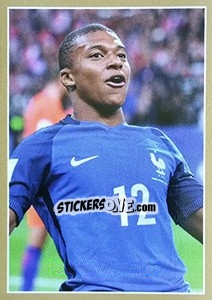 Sticker Kylian Mbappé en action