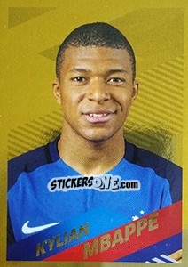 Sticker Kylian Mbappé Portrait - Team France 2018. Fiers d'être Bleus n. 54bis - Panini