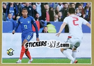Sticker Kylian Mbappé en action - Team France 2018. Fiers d'être Bleus n. 55 - Panini