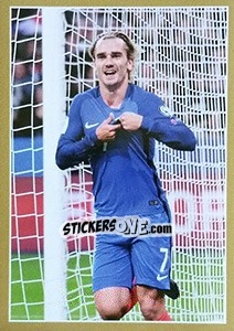 Sticker Antoine Griezmann en action - Team France 2018. Fiers d'être Bleus n. 57 - Panini
