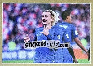 Sticker Antoine Griezmann en action - Team France 2018. Fiers d'être Bleus n. 58 - Panini
