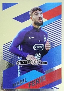 Sticker Nabil Fékir Portrait - Team France 2018. Fiers d'être Bleus n. 62 - Panini