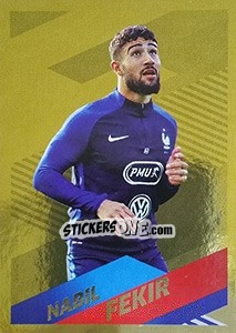 Sticker Nabil Fékir Portrait - Team France 2018. Fiers d'être Bleus n. 62bis - Panini