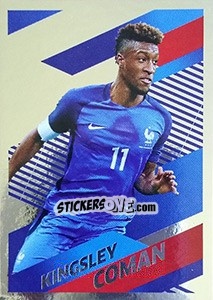 Sticker Kingsley Coman Portrait - Team France 2018. Fiers d'être Bleus - Panini