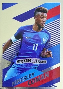 Sticker Kingsley Coman Portrait - Team France 2018. Fiers d'être Bleus n. 65 - Panini
