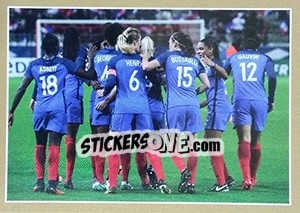 Sticker Equipe de France Féminine - Team France 2018. Fiers d'être Bleus n. 71 - Panini