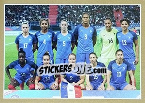 Sticker Equipe de France Féminine - Team France 2018. Fiers d'être Bleus - Panini