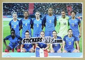 Sticker Equipe de France Féminine - Team France 2018. Fiers d'être Bleus n. 72 - Panini