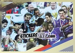 Sticker Célébration WC 1998 - Team France 2018. Fiers d'être Bleus - Panini