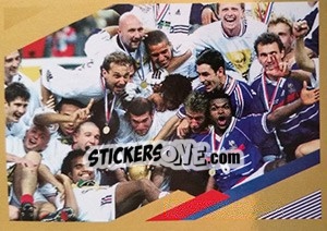 Sticker Célébration WC 1998 - Team France 2018. Fiers d'être Bleus n. 80bis - Panini