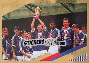 Sticker Célébration WC 1998 - Team France 2018. Fiers d'être Bleus n. 81bis - Panini