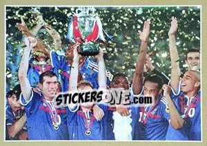 Sticker Célébration Euro 2000 - Team France 2018. Fiers d'être Bleus n. 82 - Panini