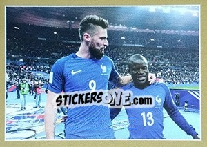 Sticker Congratulations - Team France 2018. Fiers d'être Bleus n. 91 - Panini