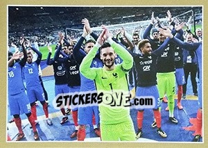 Sticker Congratulations - Team France 2018. Fiers d'être Bleus n. 96 - Panini