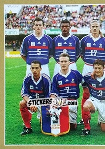 Sticker Equipe France 98 - Partie A - Team France 2018. Fiers d'être Bleus n. 1 - Panini