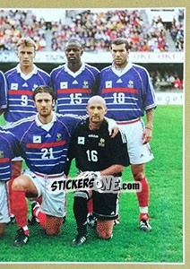 Sticker Equipe France 98 - Partie B - Team France 2018. Fiers d'être Bleus n. 2 - Panini