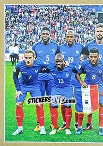 Sticker Equipe France 2018 - Partie A - Team France 2018. Fiers d'être Bleus n. 3 - Panini