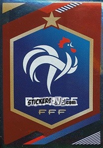 Figurina Ecusson - Team France 2018. Fiers d'être Bleus - Panini