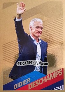 Figurina Didier Deschamps - Sélectionneur - Team France 2018. Fiers d'être Bleus - Panini