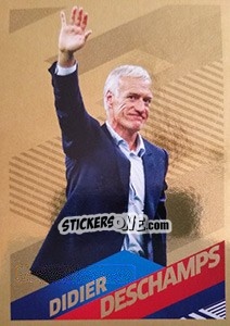 Sticker Didier Deschamps - Sélectionneur - Team France 2018. Fiers d'être Bleus n. 8bis - Panini