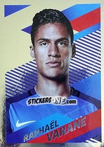 Sticker Raphaël Varane Portrait - Team France 2018. Fiers d'être Bleus n. 18 - Panini