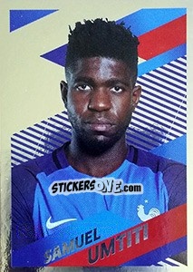 Sticker Samuel Umtiti Portrait - Team France 2018. Fiers d'être Bleus - Panini