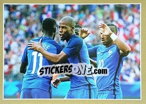 Sticker Djibril Sidibé en action - Team France 2018. Fiers d'être Bleus - Panini