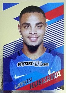 Sticker Layvin Kurzawa Portrait - Team France 2018. Fiers d'être Bleus n. 28 - Panini