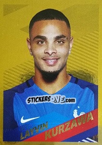 Sticker Layvin Kurzawa Portrait - Team France 2018. Fiers d'être Bleus n. 28bis - Panini