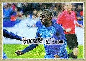 Sticker N'Golo Kanté en action - Team France 2018. Fiers d'être Bleus - Panini