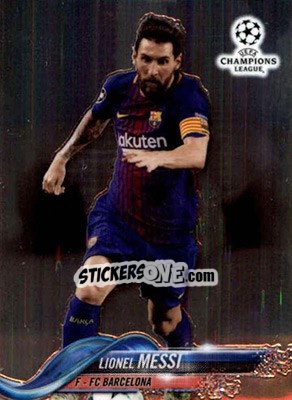 Sticker Lionel Messi - UEFA Champions League Chrome 2017-2018 n. 1 - Topps