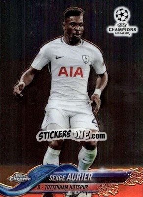 Sticker Serge Aurier - UEFA Champions League Chrome 2017-2018 n. 7 - Topps