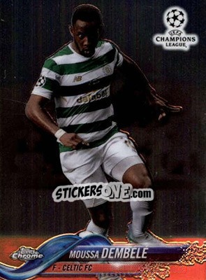 Sticker Moussa Dembélé - UEFA Champions League Chrome 2017-2018 n. 12 - Topps