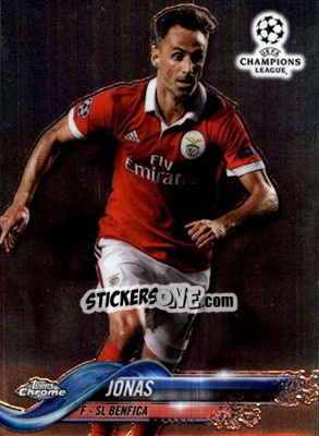 Sticker Jonas - UEFA Champions League Chrome 2017-2018 n. 15 - Topps