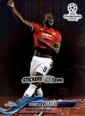 Sticker Romelu Lukaku - UEFA Champions League Chrome 2017-2018 n. 16 - Topps