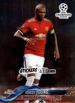 Sticker Ashley Young - UEFA Champions League Chrome 2017-2018 - Topps