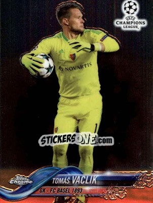 Sticker Tomáš Vaclík - UEFA Champions League Chrome 2017-2018 n. 23 - Topps
