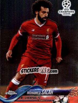 Sticker Mohamed Salah - UEFA Champions League Chrome 2017-2018 n. 24 - Topps