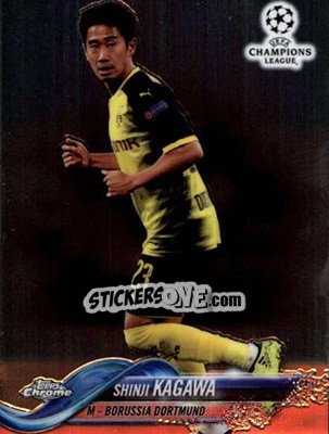 Sticker Shinji Kagawa - UEFA Champions League Chrome 2017-2018 n. 27 - Topps