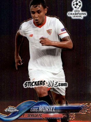 Sticker Luis Muriel - UEFA Champions League Chrome 2017-2018 n. 28 - Topps