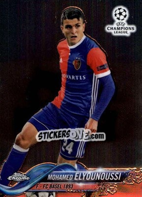 Sticker Mohamed Elyounoussi - UEFA Champions League Chrome 2017-2018 - Topps