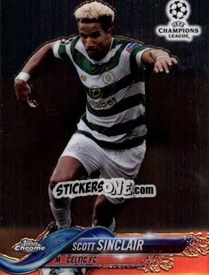 Sticker Scott Sinclair - UEFA Champions League Chrome 2017-2018 n. 40 - Topps