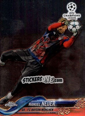 Sticker Manuel Neuer - UEFA Champions League Chrome 2017-2018 n. 46 - Topps