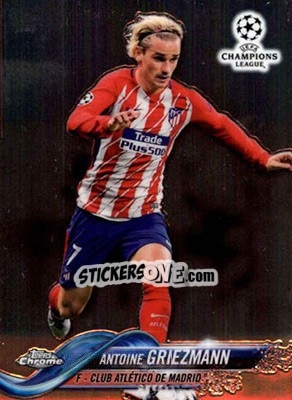 Sticker Antoine Griezmann - UEFA Champions League Chrome 2017-2018 n. 51 - Topps