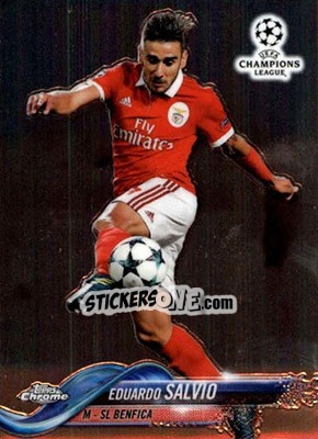 Sticker Eduardo Salvio - UEFA Champions League Chrome 2017-2018 n. 53 - Topps