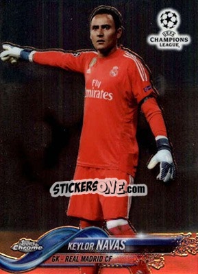 Sticker Keylor Navas - UEFA Champions League Chrome 2017-2018 n. 61 - Topps