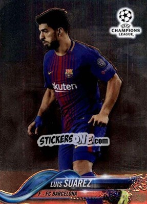 Sticker Luis Suárez - UEFA Champions League Chrome 2017-2018 n. 62 - Topps